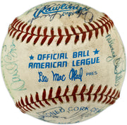 1982 Seattle Mariners Team Autographed Official MacPhail AL Baseball With 27 Signatures SKU #263392
