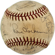 1981-82 Seattle Mariners Team Autographed Official MacPhail AL Foul Baseball With 23 Signatures SKU #263394