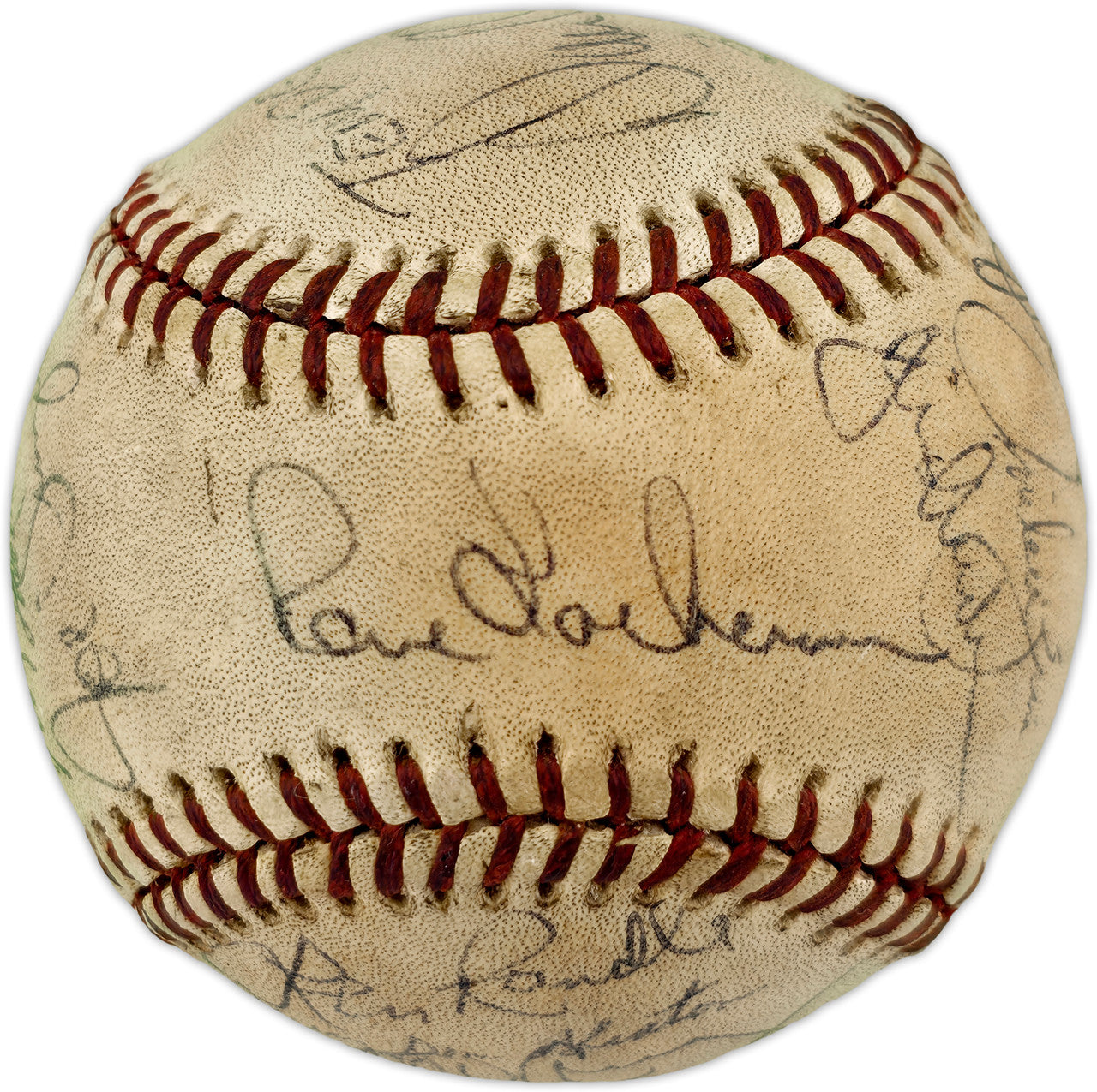 1981-82 Seattle Mariners Team Autographed Official MacPhail AL Foul Baseball With 23 Signatures SKU #263394
