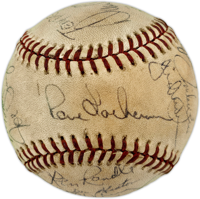 1981-82 Seattle Mariners Team Autographed Official MacPhail AL Foul Baseball With 23 Signatures SKU #263394