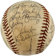 1981-82 Seattle Mariners Team Autographed Official MacPhail AL Foul Baseball With 23 Signatures SKU #263394