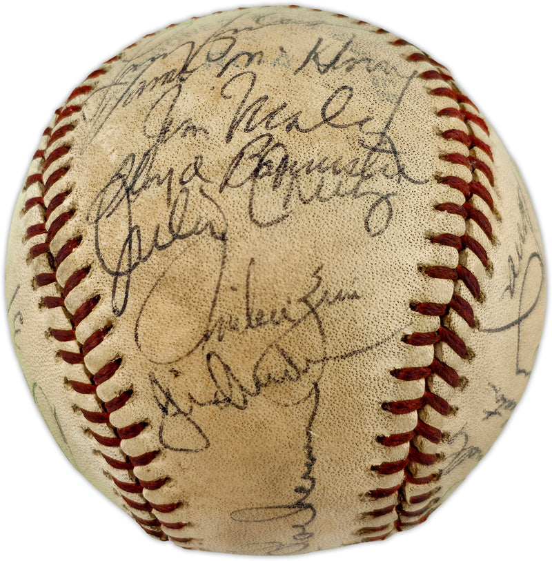 1981-82 Seattle Mariners Team Autographed Official MacPhail AL Foul Baseball With 23 Signatures SKU #263394