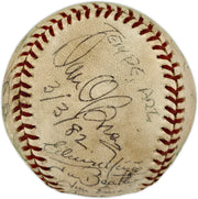 1981-82 Seattle Mariners Team Autographed Official MacPhail AL Foul Baseball With 23 Signatures SKU #263394