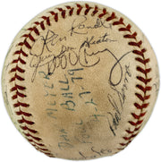 1981-82 Seattle Mariners Team Autographed Official MacPhail AL Foul Baseball With 23 Signatures SKU #263394