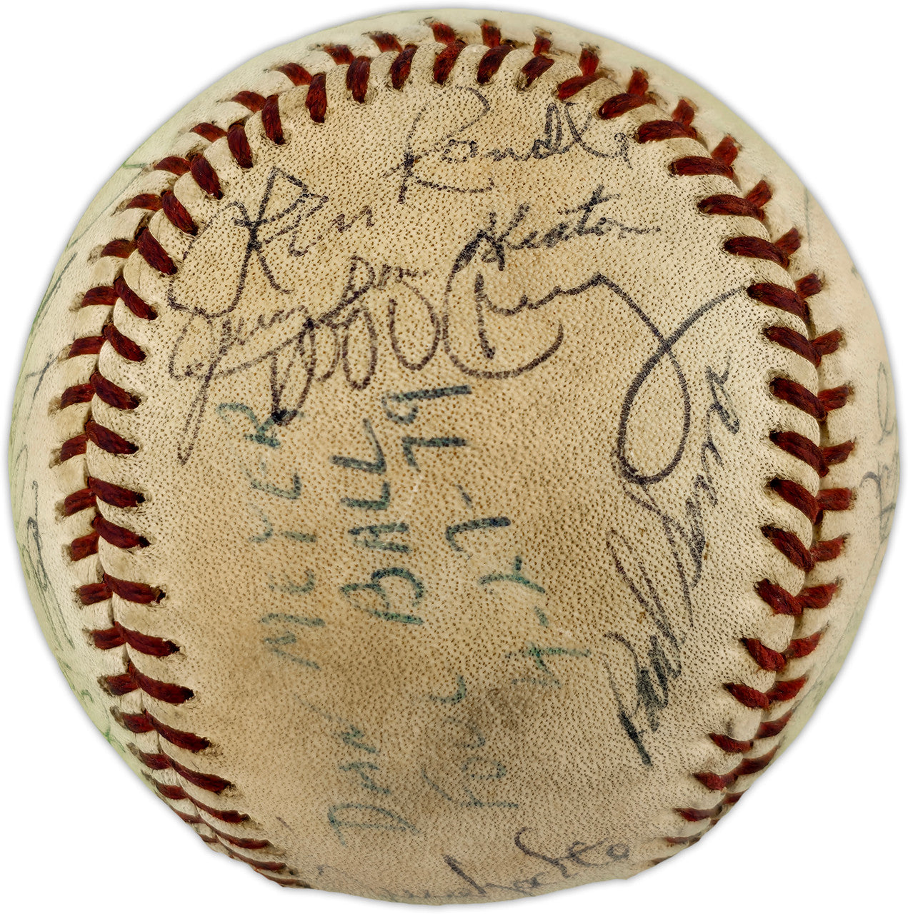 1981-82 Seattle Mariners Team Autographed Official MacPhail AL Foul Baseball With 23 Signatures SKU #263394