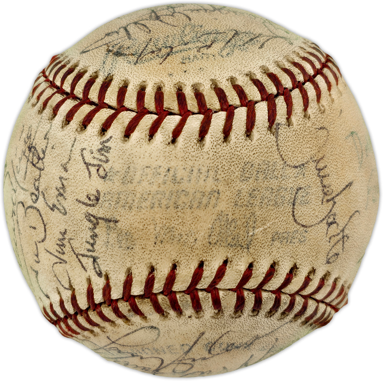 1981-82 Seattle Mariners Team Autographed Official MacPhail AL Foul Baseball With 23 Signatures SKU #263394