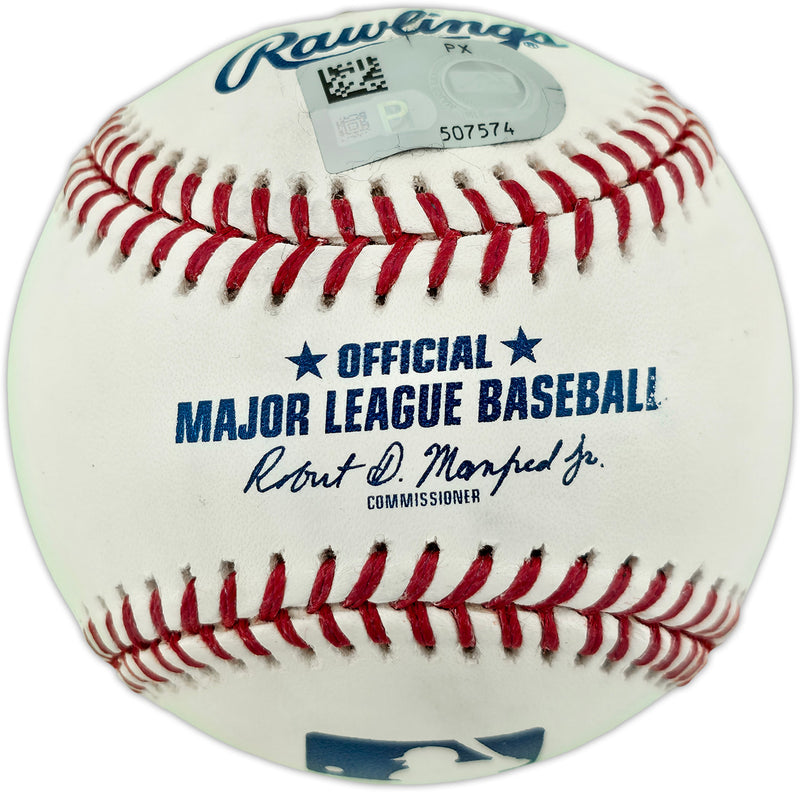 Pete Alonso Autographed Official MLB Baseball New York Mets Fanatics & MLB Holo #PX507574