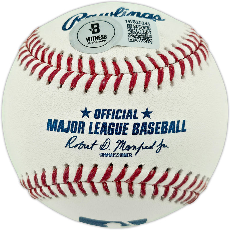Elly De La Cruz Autographed Official MLB Baseball Cincinnati Reds (Smudged) Beckett BAS Witness #1W820245