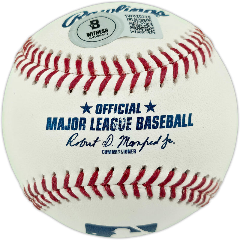 Elly De La Cruz Autographed Official MLB Baseball Cincinnati Reds (Smudged) Beckett BAS Witness #1W820225