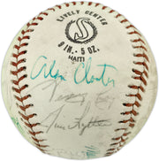 1971 New York Yankees Autographed Official Pro League Baseball With 23 Signatures Including Thurman Munson Beckett BAS #AE85552
