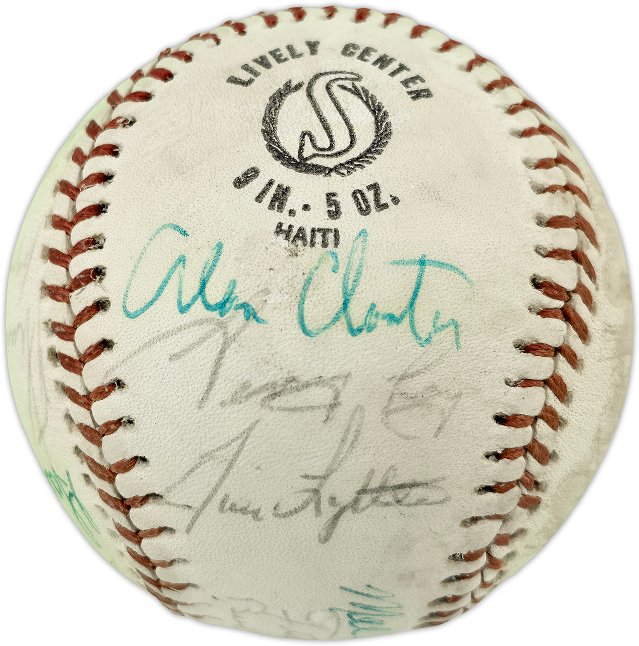 1971 New York Yankees Autographed Official Pro League Baseball With 23 Signatures Including Thurman Munson Beckett BAS #AE85552