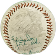 1971 New York Yankees Autographed Official Pro League Baseball With 23 Signatures Including Thurman Munson Beckett BAS #AE85552