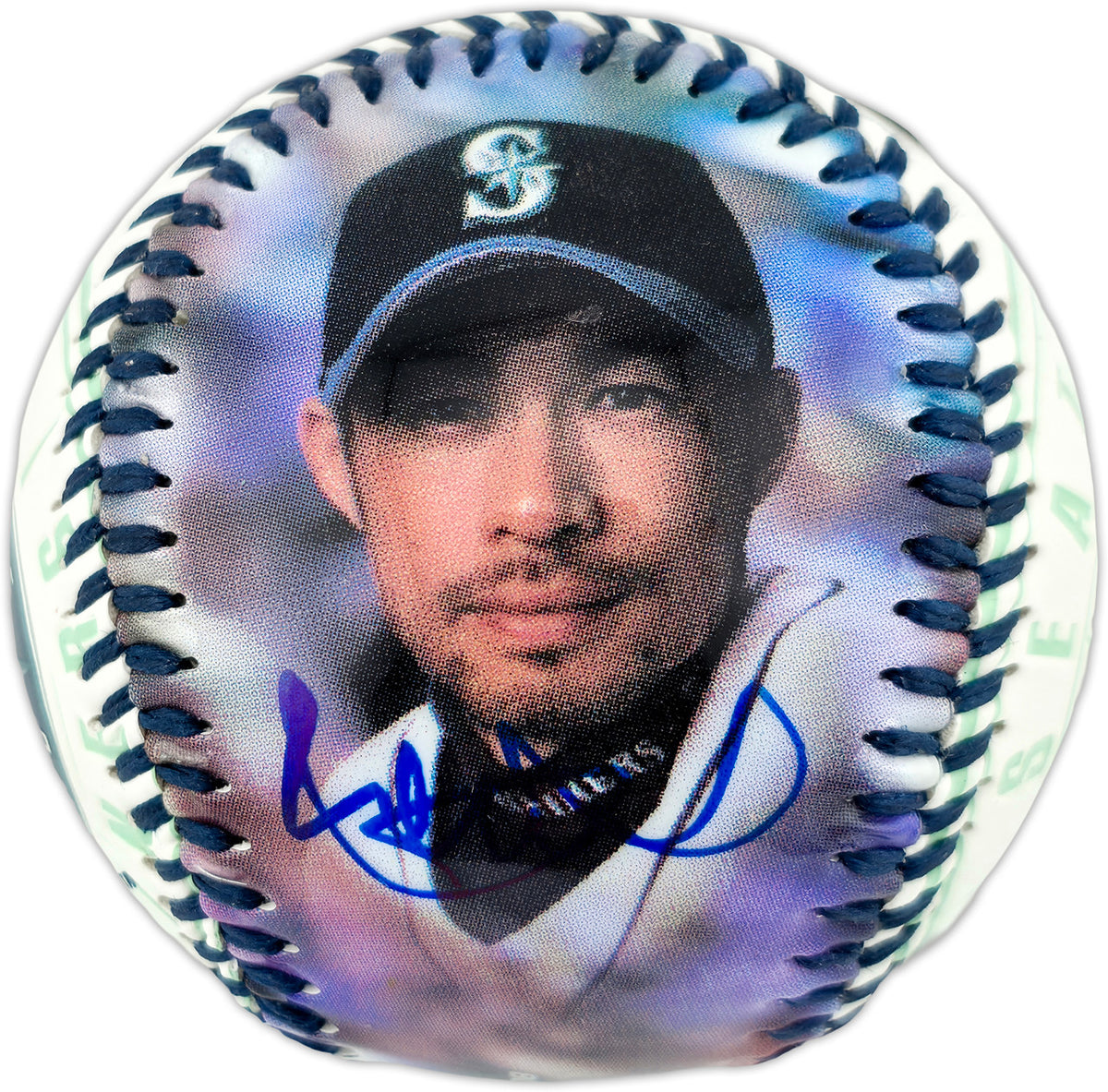 Ichiro Suzuki Autographed Official Fotoball Baseball Seattle Mariners Beckett BAS Witness #4W624956