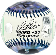 Ichiro Suzuki Autographed Official Fotoball Baseball Seattle Mariners Beckett BAS Witness #4W624956