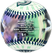 Ichiro Suzuki Autographed Official Fotoball Baseball Seattle Mariners Beckett BAS Witness #4W624956