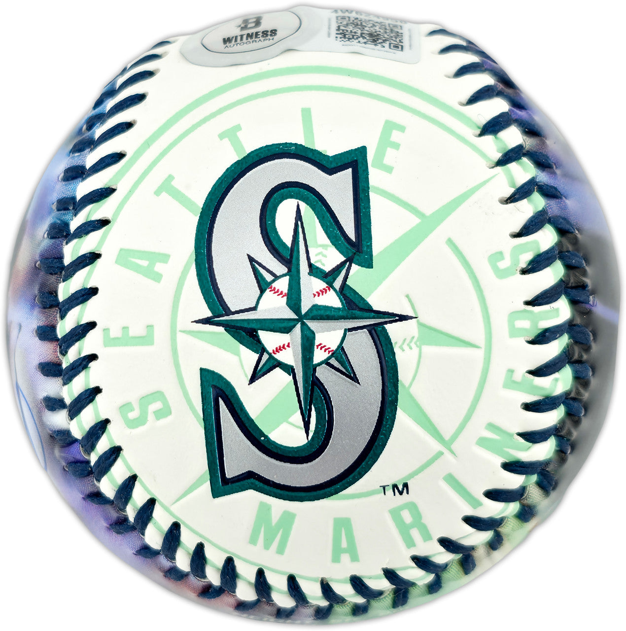 Ichiro Suzuki Autographed Official Fotoball Baseball Seattle Mariners Beckett BAS Witness #4W624956