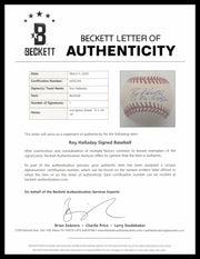 Roy Halladay Autographed Official MLB Baseball Toronto Blue Jays "P.G. 5-29-10" Beckett BAS #AE85544