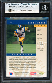 Isaac Bruce Autographed 1994 Upper Deck Rookie Card #22 St. Louis Rams Beckett BAS #19955875