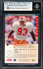 Demetrius DuBose Autographed 1993 Stadium Club Rookie Card #397 Tampa Bay Buccaneers Beckett BAS #19957969