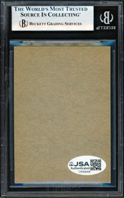 Mark "The Bird" Fidrych Autographed 1977 Topps Rookie Card Detroit Tigers (Blank Back) Beckett BAS #19958066