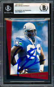 Cortez Kennedy Autographed 1993 Score Select Card #68 Seattle Seahawks Beckett BAS #19958171