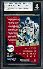 Cortez Kennedy Autographed 1993 Score Select Card #68 Seattle Seahawks Beckett BAS #19958171