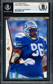 Cortez Kennedy Autographed 1995 Upper Deck SP Card #198 Seattle Seahawks Beckett BAS #19958185
