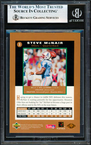 Steve McNair Autographed 1995 Upper Deck SP Rookie Card #3 Houston Oilers Beckett BAS #19958264