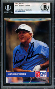 Arnold Palmer Autographed 1992 Pro Set Card #253 Beckett BAS #19958540