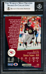 Derrick Thomas Autographed 1993 Score Select Card #40 Kansas City Chiefs Beckett BAS #19958630
