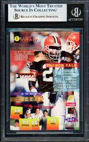 Eric Turner Autographed 1995 Stadium Club Card #297 Cleveland Browns Beckett BAS #19958662