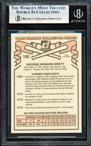 George Brett Autographed 1981 Donruss Card #100 Kansas City Royals Beckett BAS #19828317