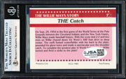Willie Mays Autographed 1984 Renata Galasso Card San Francisco Giants The Catch Beckett BAS #19830004