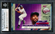Kirby Puckett Autographed 1992 Fleer Ultra Card #97 Minnesota Twins Beckett BAS #19830453