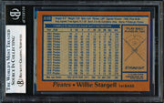 Willie Stargell Autographed 1978 Topps Card #510 Pittsburgh Pirates Beckett BAS #19830569
