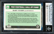 Bart Starr Autographed 1990 Swell Card #101 Green Bay Packers Beckett BAS #19830572