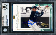 Ichiro Suzuki Autographed 2001 Fleer Genuine Rookie Card #101 Seattle Mariners Beckett BAS #19830805