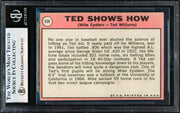 Ted Williams Autographed 1969 Topps Card #539 Washington Senators Beckett BAS #19831467