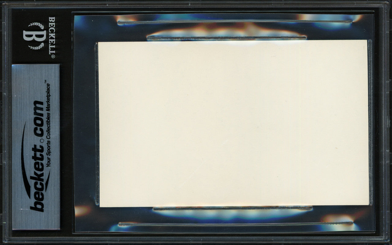 Curt Flood Autographed 3x5 Index Card St. Louis Cardinals Beckett BAS #19816378