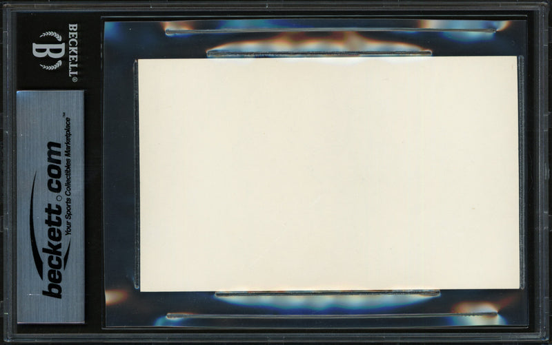 Curt Flood Autographed 3x5 Index Card St. Louis Cardinals Beckett BAS #19816378