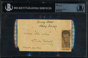 Ernie Schaaf Autographed 1930 Government Postcard (Died 1933) Beckett BAS #19816329