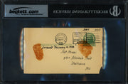 Ernie Schaaf Autographed 1930 Government Postcard (Died 1933) Beckett BAS #19816329