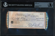 Kirby Puckett Autographed Check Minnesota Twins Beckett BAS #19815715