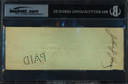 Honus Wagner Autographed Check Beckett BAS #19816611