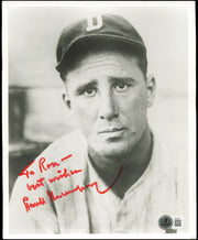 Hank Greenberg Autographed 8x10 Photo Detroit Tigers "To Ron" Beckett BAS #AE85160