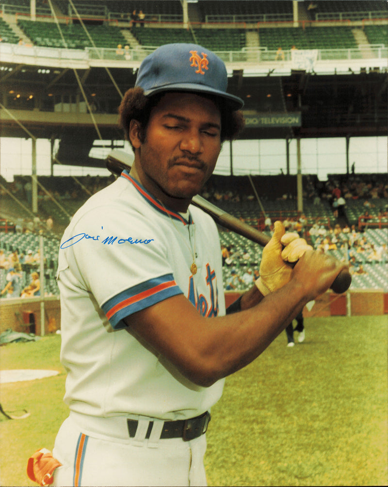 Jose Moreno Autographed 8x10 Photo New York Mets SKU #263490
