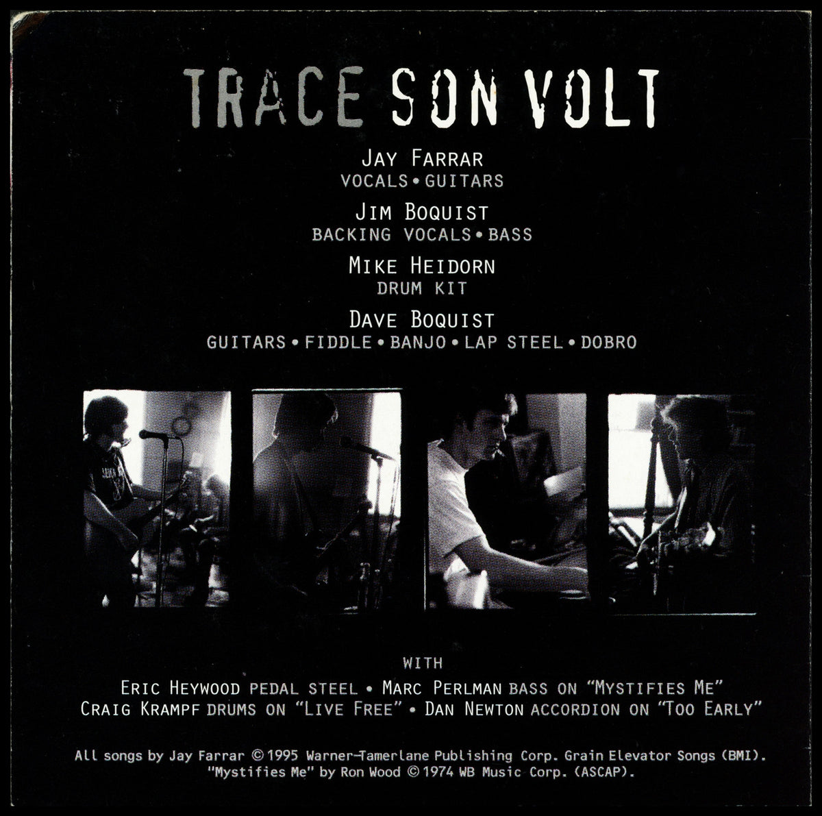 Son Volt Autographed CD Booklet Trace SKU #263514