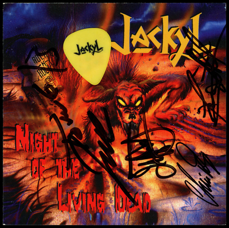 Jackyl Autographed CD Booklet Night of the Living Dead SKU #263519