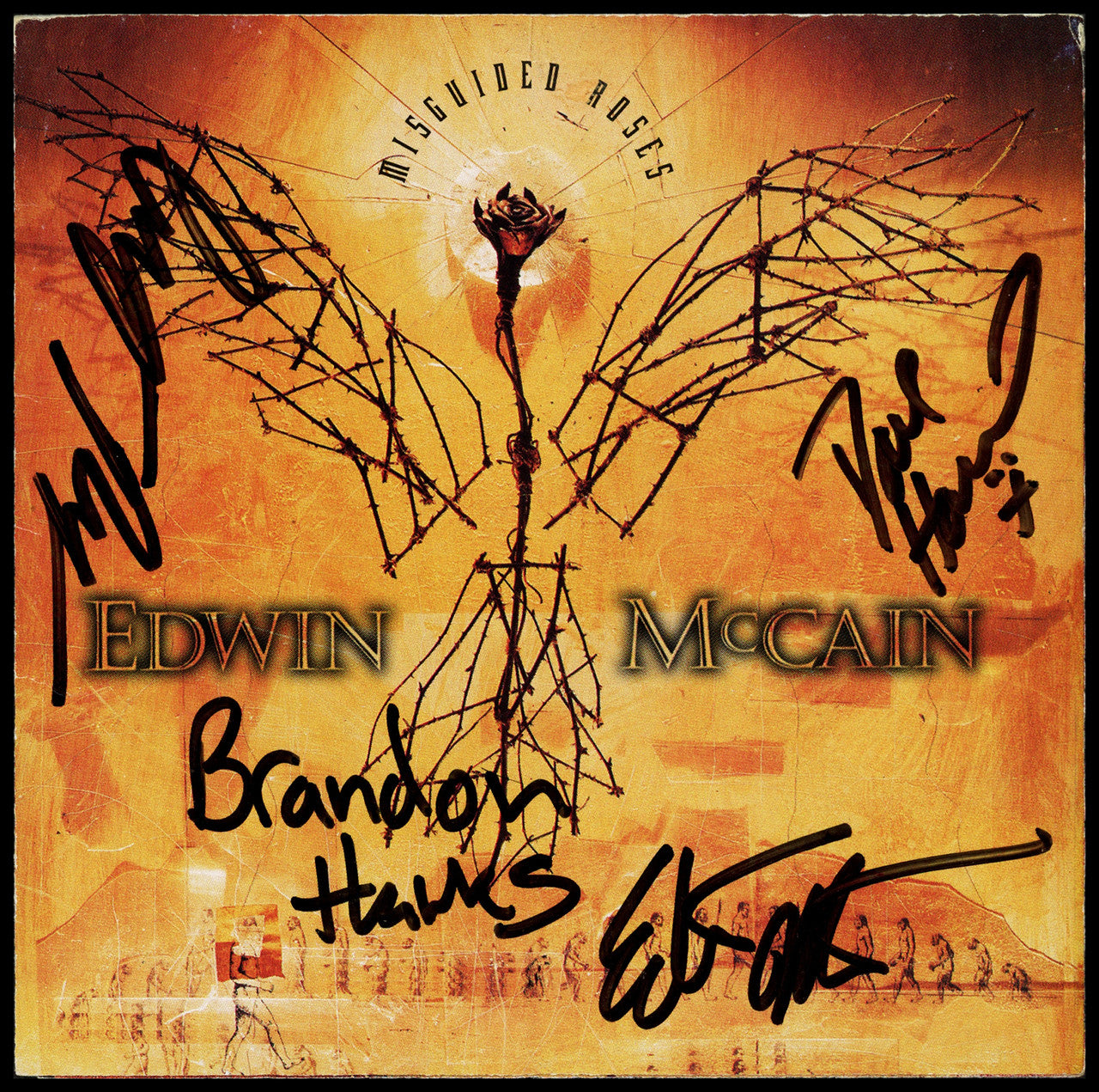 Edwin McCain Autographed CD Booklet Misguided Roses SKU #263525