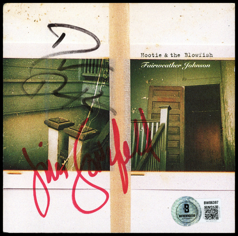 Hootie & the Blowfish Autographed CD Booklet Fairweather Johnson Signed By Darius Rucker & Jim Sonefeld Beckett BAS QR #BW06397